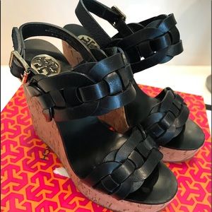 Tory Burch Calyca High Wedge Sandal... Size 6